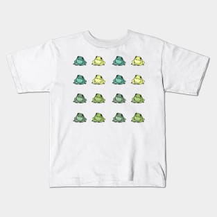 Mini Frogs Bundle - greens Kids T-Shirt